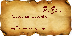 Pilischer Zselyke névjegykártya